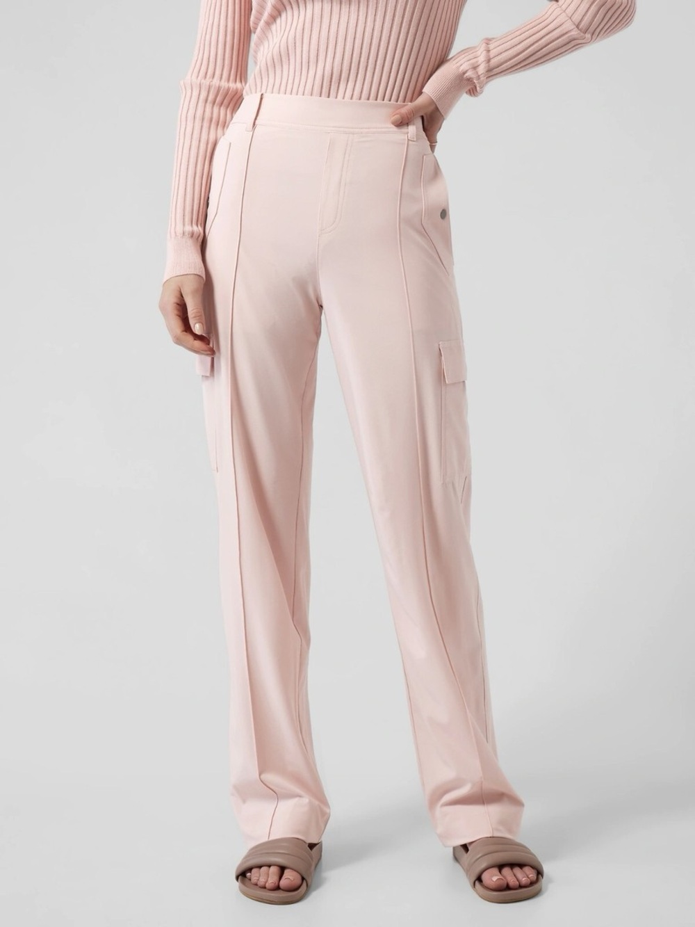 Athleta Vienna Cargo Pant in Orchid Pink. - Picture 2 of 2